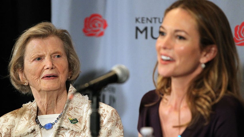 Penny Chenery and Diane Lane