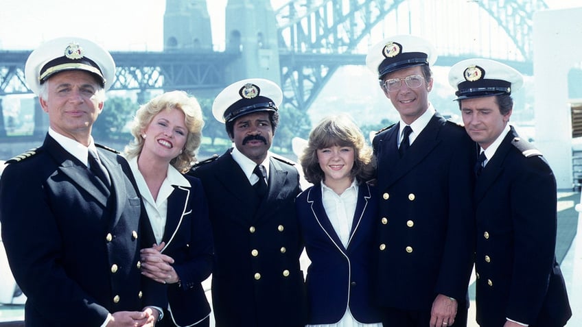 The cast of The Love Boat in uniform