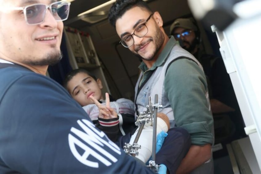 the lucky ones sick wounded children from war torn gaza airlifted to uae