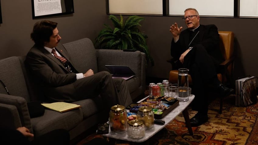 Timothy Nerozzi and Bishop Robert Barron