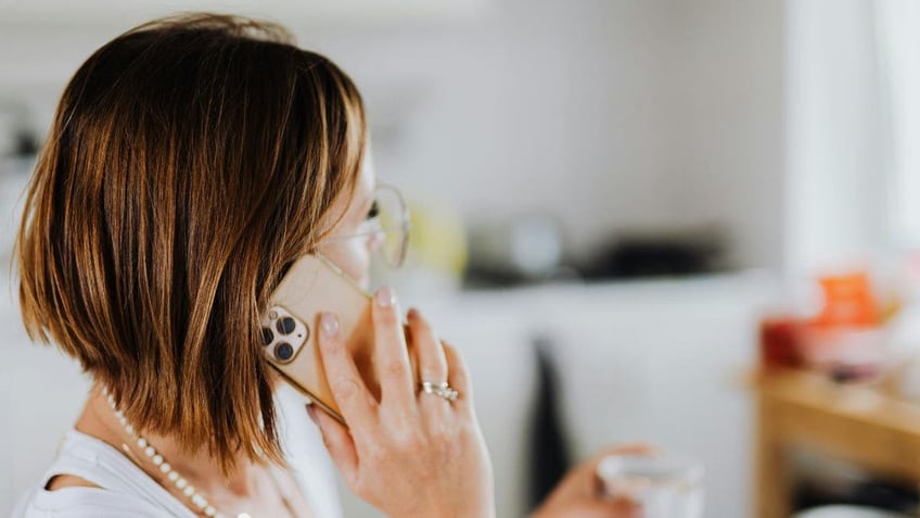 woman on phone