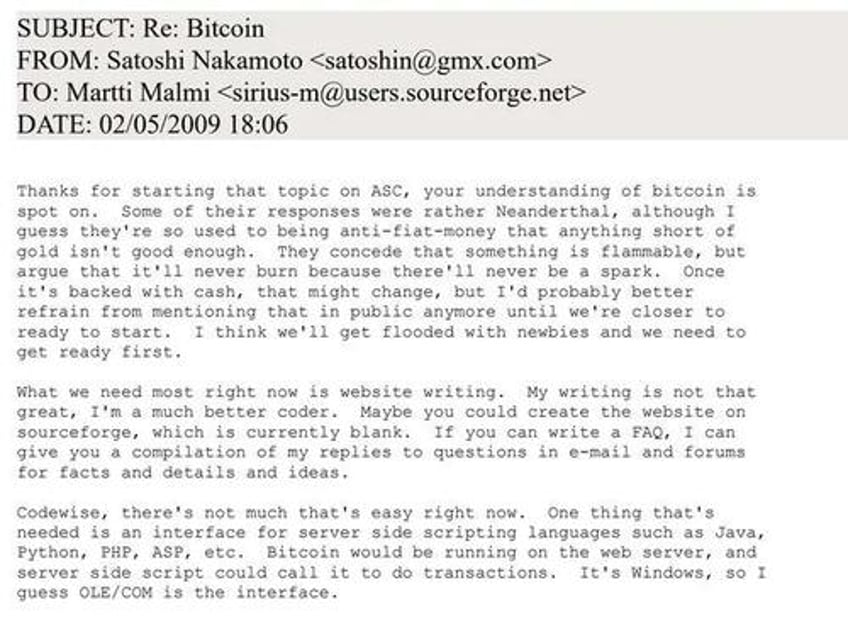 the new satoshi emails 120 pages detailing work on bitcoin