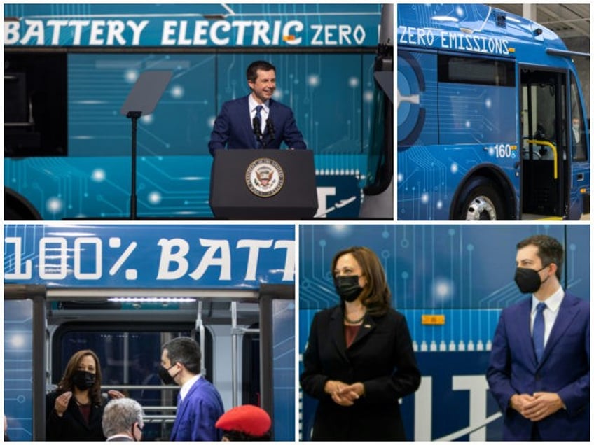 the proterra scandal deepens kamala harris pete buttigieg team up to promote electric bus company mired in jennifer granholm connections