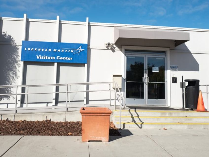 Facade of visitors center at the regional headquarters of Lockheed Martin in the Silicon V