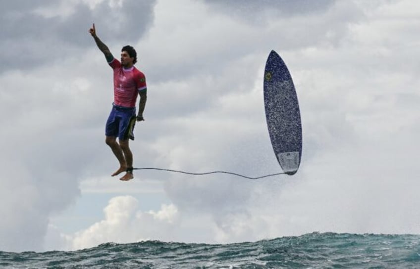 The viral image of Gabriel Medina has been one of the defining pictures of the Games