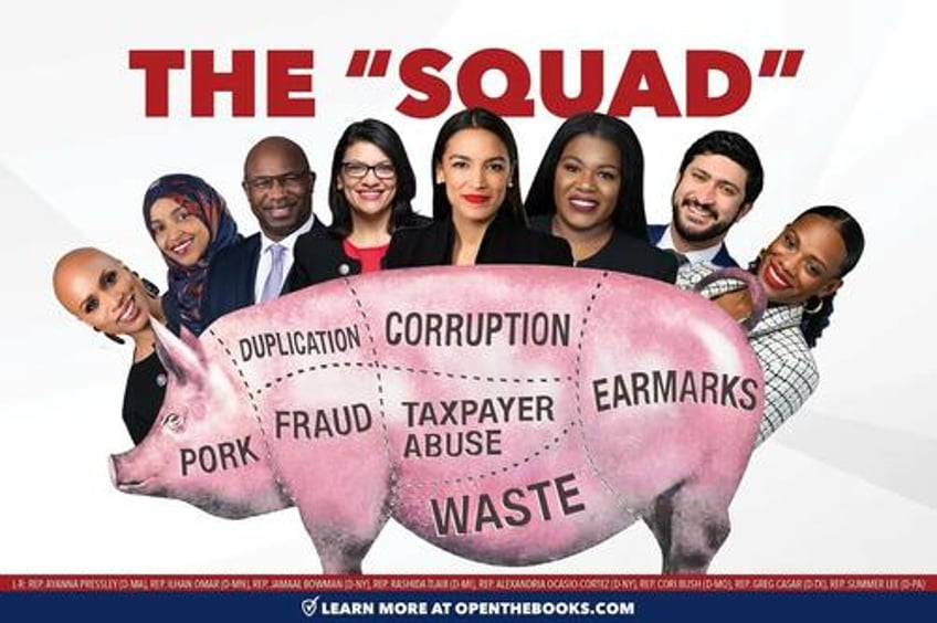 the squad earmarked 224 million since 2023 led by aoc its pork barrel spending by the democratic socialists
