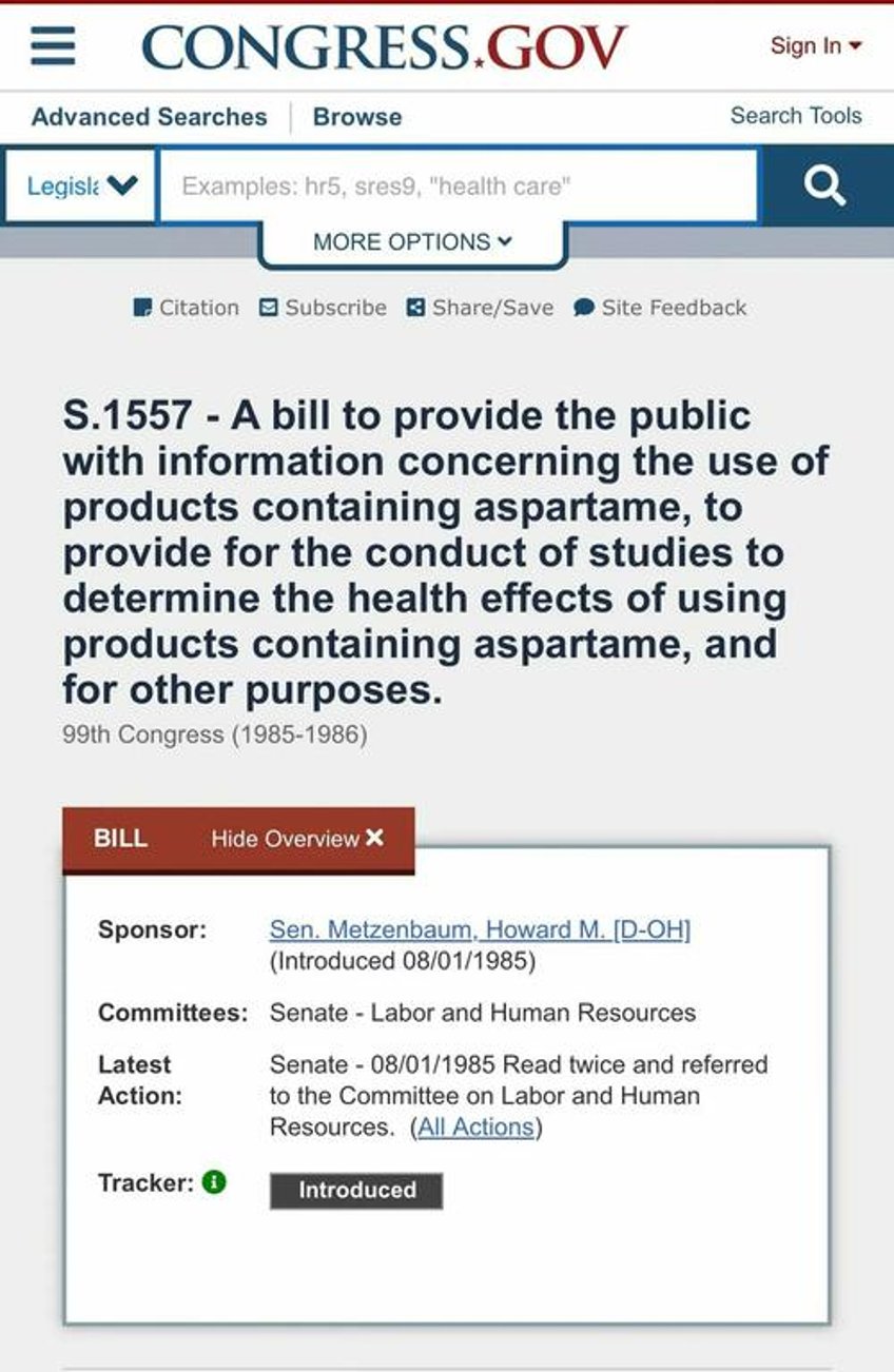 the story of aspartame