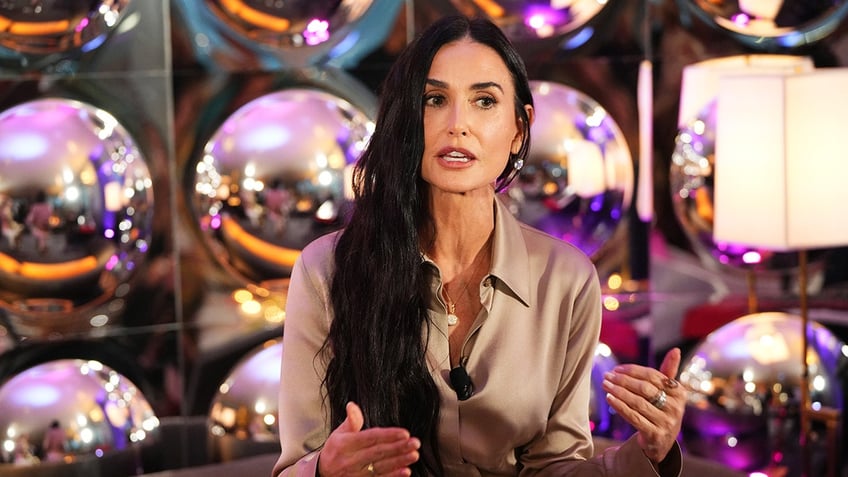 Demi Moore speaking