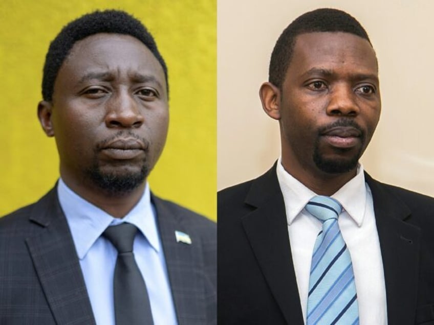 Frank Habineza (left) and Philippe Mpayimana are the only two challengers to Kagame