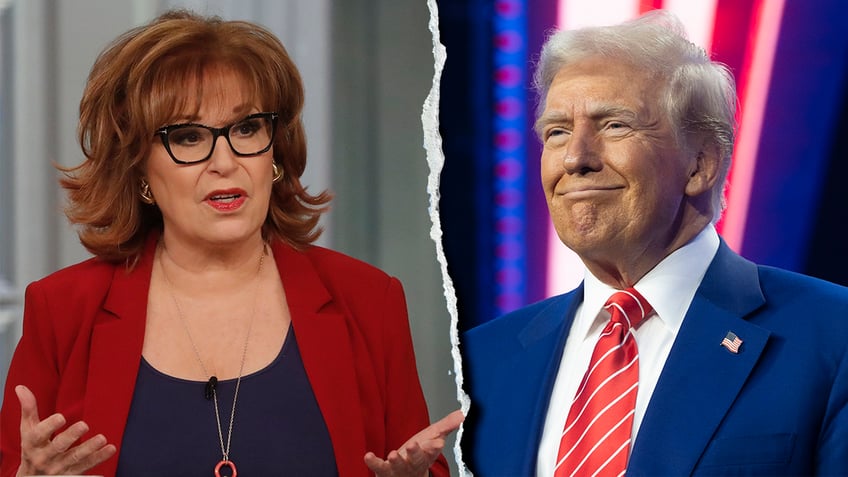 Joy Behar and Donald Trump