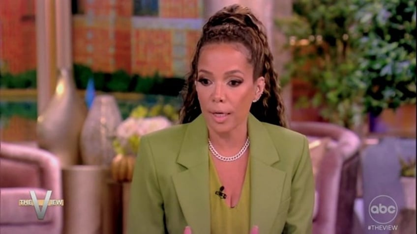 the view co host sunny hostin accuses israel of committing war crimes compares hamas to proud boys