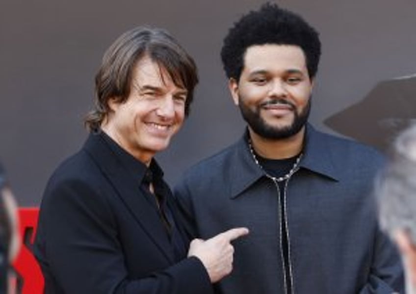 The Weeknd supports Tom Cruise at 'Mission: Impossible - The Final Reckoning' premiere
