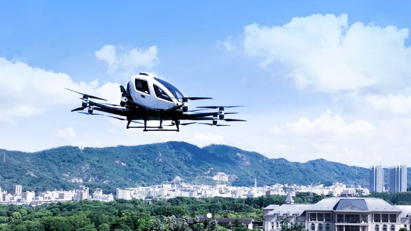 the worlds first certified passenger carrying air taxi takes flight