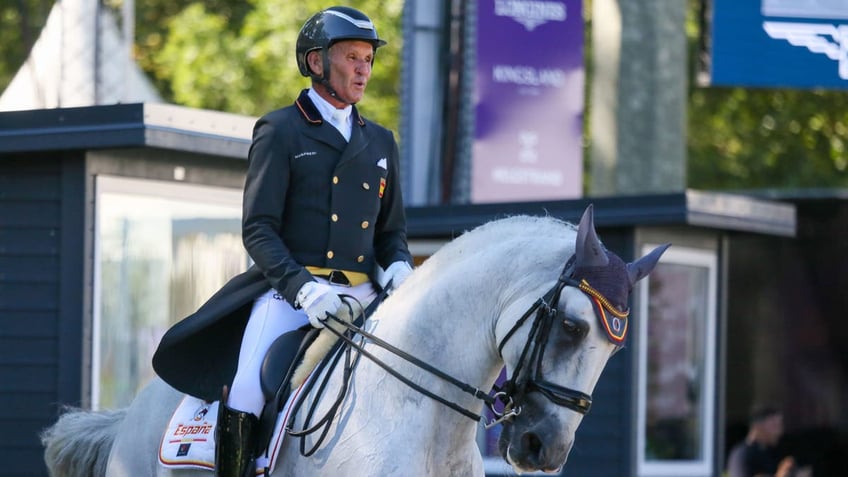 Juan Antonio Jimenez on a horse