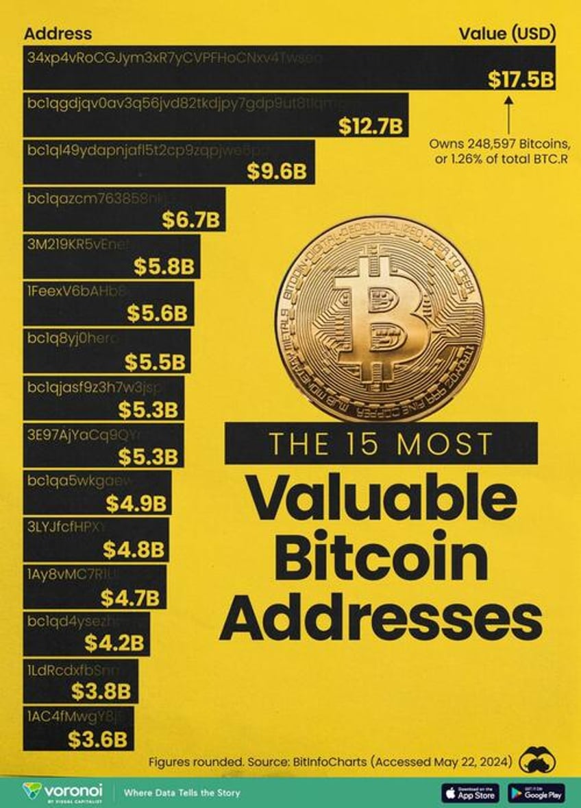 these are the 15 most valuable bitcoin addresses