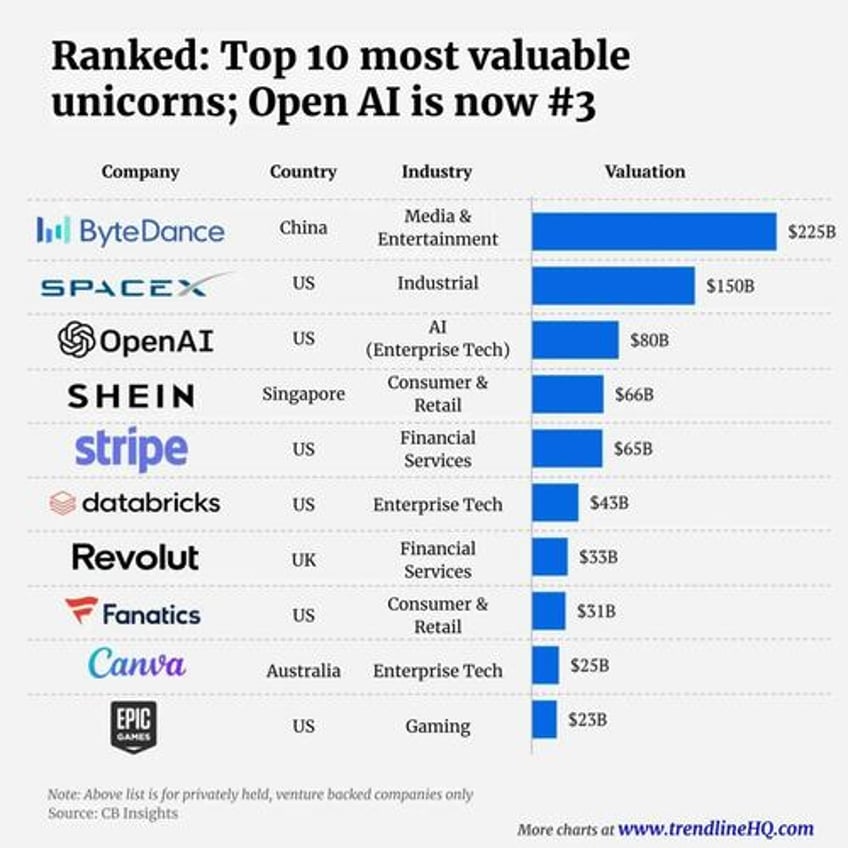 these are the worlds 10 most valuable unicorns