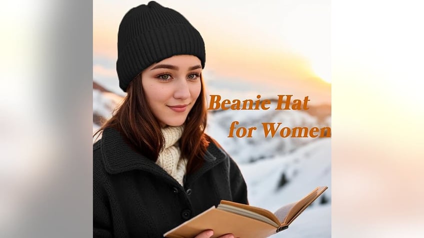 Keep warm and cozy with this beanie hat.