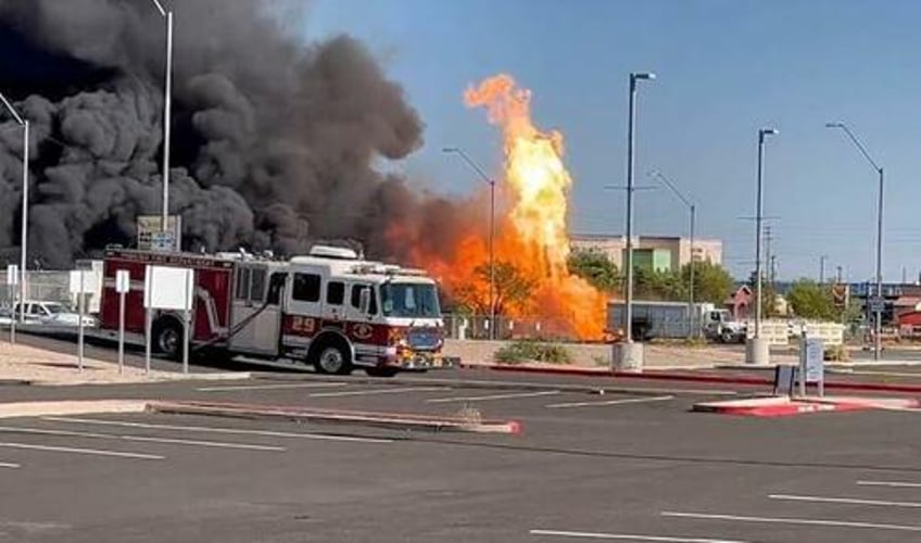 they literally become missiles fiery explosion near phoenix airport damages 30 cars