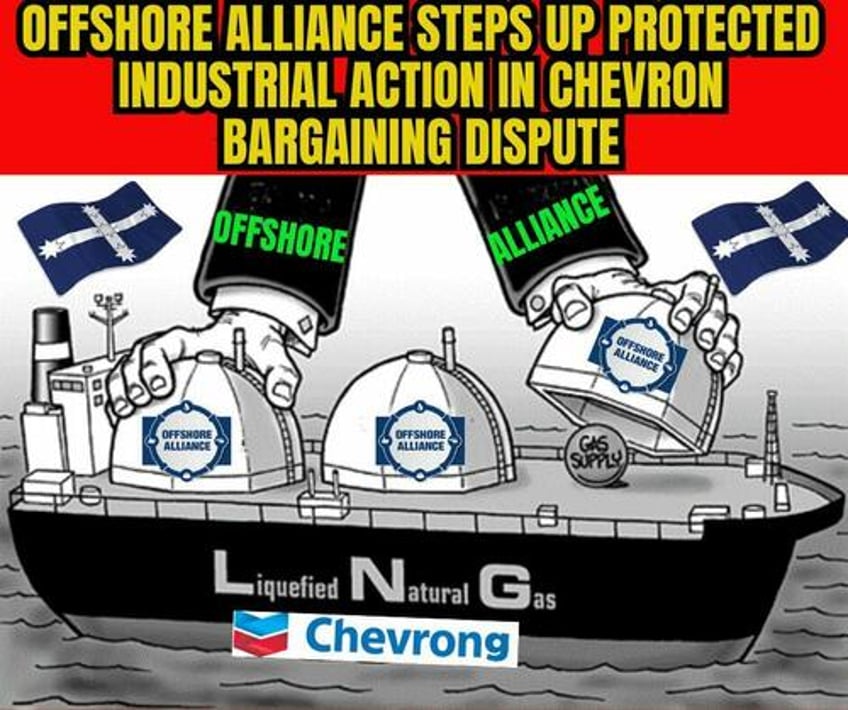 they lose a few billion chevron workers plan multi week strike at major australian lng plants