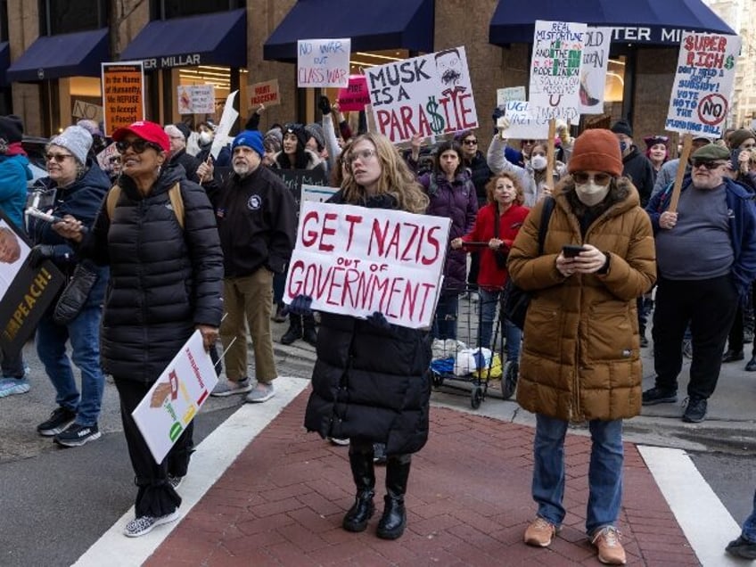 Protesters target Elon Musk and Donald Trump