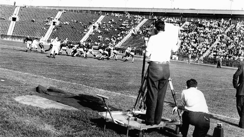 this day in sports history fordham featured in first football tv broadcast brett favre surpasses dan marino