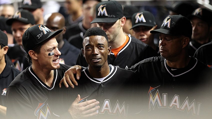 this day in sports history marlins dee gordon homers for jose fernandez roger maris ties babe ruth