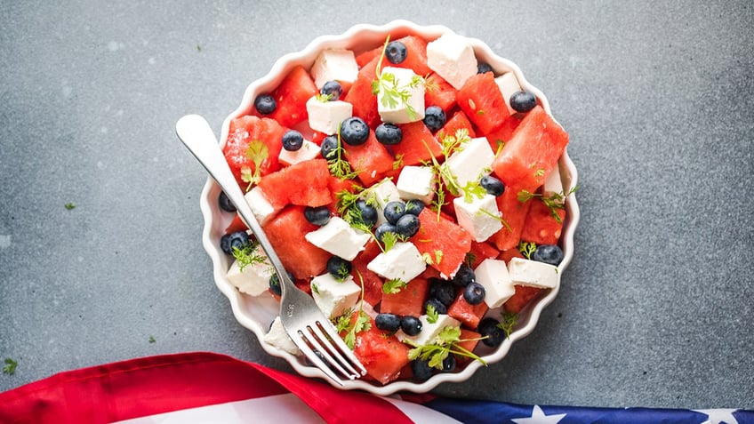 Red, White and Blue Salad