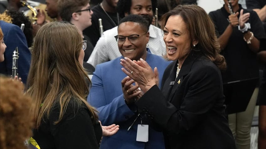 Kamala Harris kicks off a bus tour in battleground Georgia