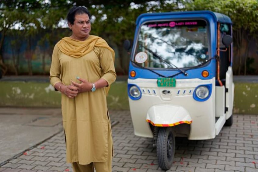 this trans woman was begging on indias streets a donated electric rickshaw changed her life