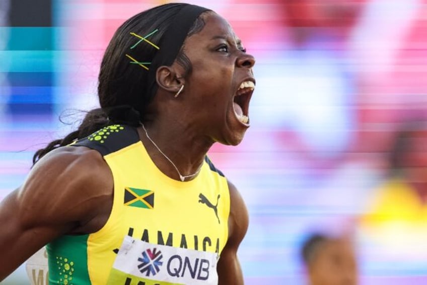 Shericka Jackson won the women's 100m final at the Jamaican Olympic athletics trials to cl