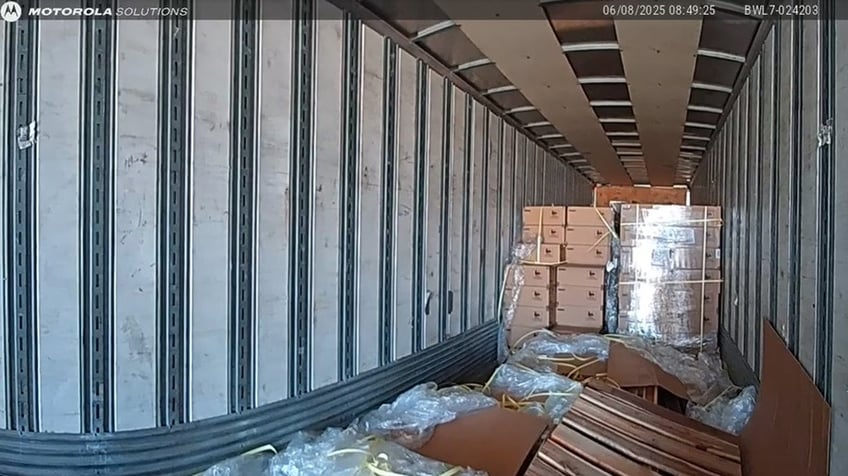 Inside truck of Nintendo Switch 2 heist