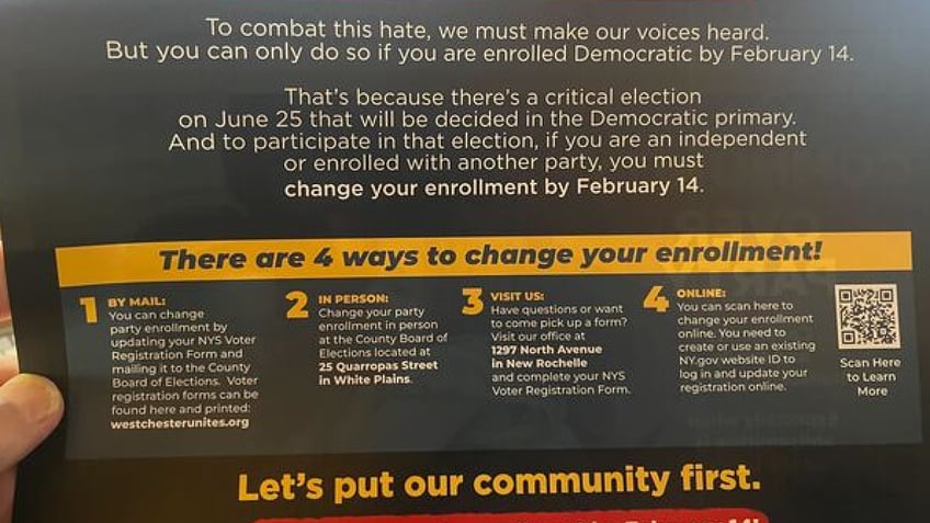 NY mailer ahead of 2024 primary