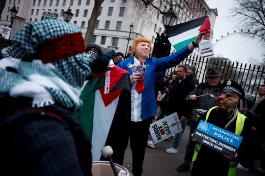 Thousands marched in London against Trump's proposal to turn Gaza into the 'Riviera of the