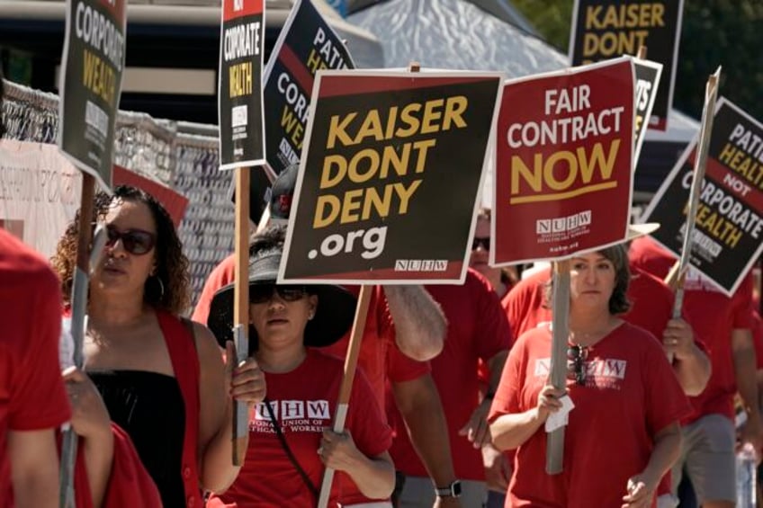 thousands of us health care workers go on strike in multiple states over wages and staff shortages