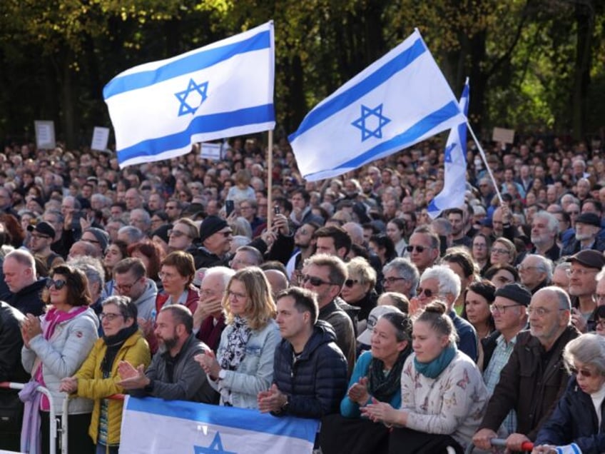 thousands rally across europe to support israel and demand hamas release hostages