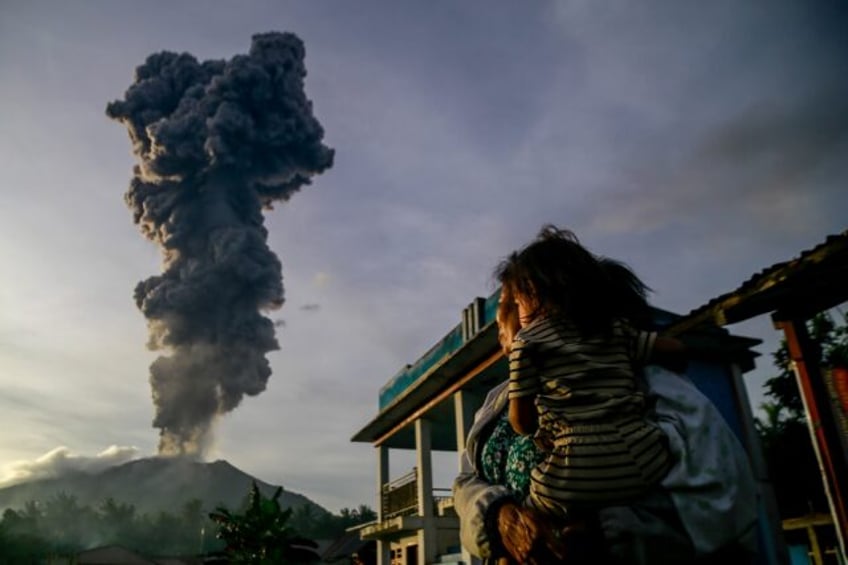 Indonesian authorities are evacuating thousands of people after the eruption of Mount Ibu