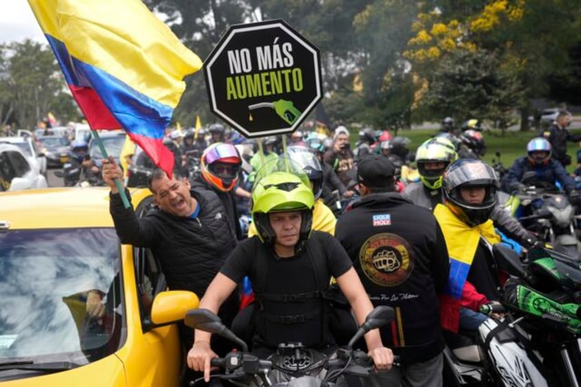 thousands take to colombias streets to protest 50 increase in gasoline prices