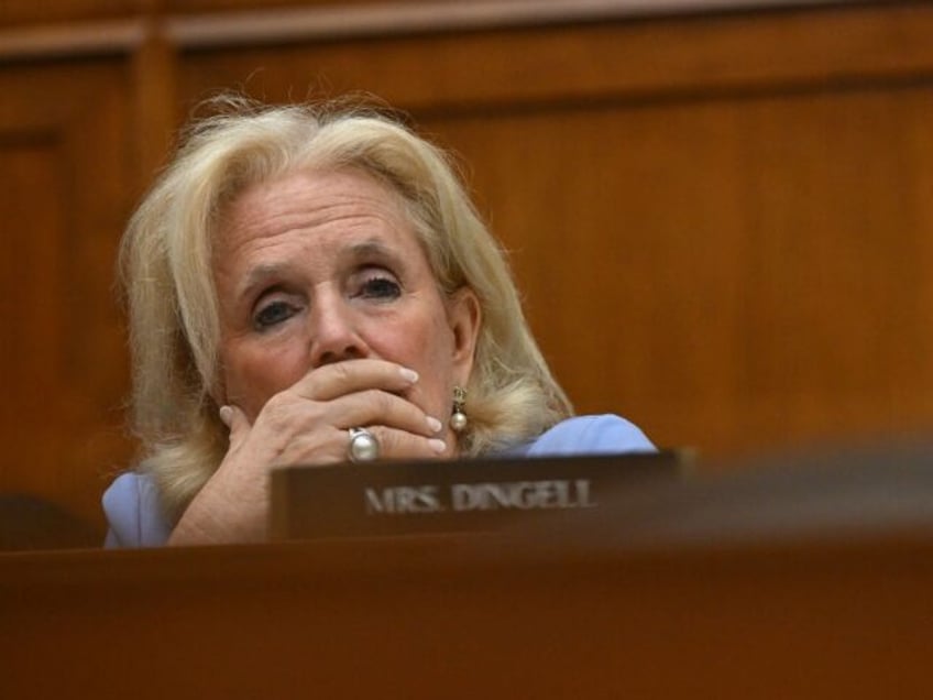 WASHINGTON, DC - MAY 22: Rep. Debbie Dingell (D-Mich.) looks on as witness Dr. David Moren