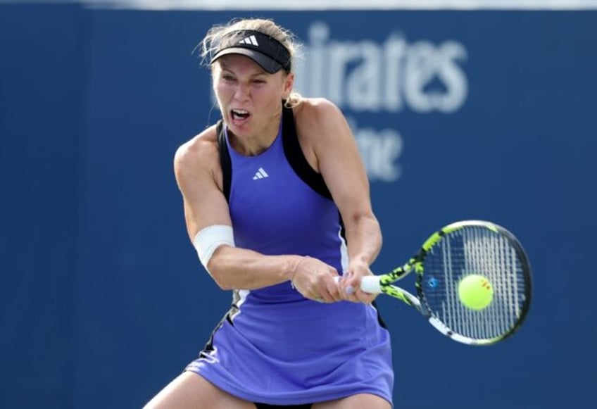 Fourth round target: Caroline Wozniacki was runner-up in New York 10 years ago