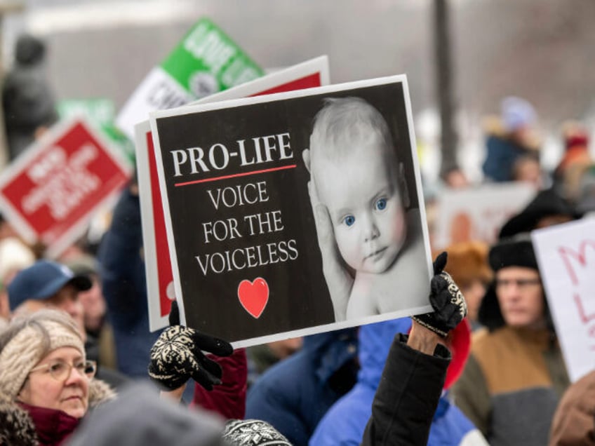 St Paul, Minnesota, Annual Pro life abortion rally. The 2023 MCCL March for Life takes an