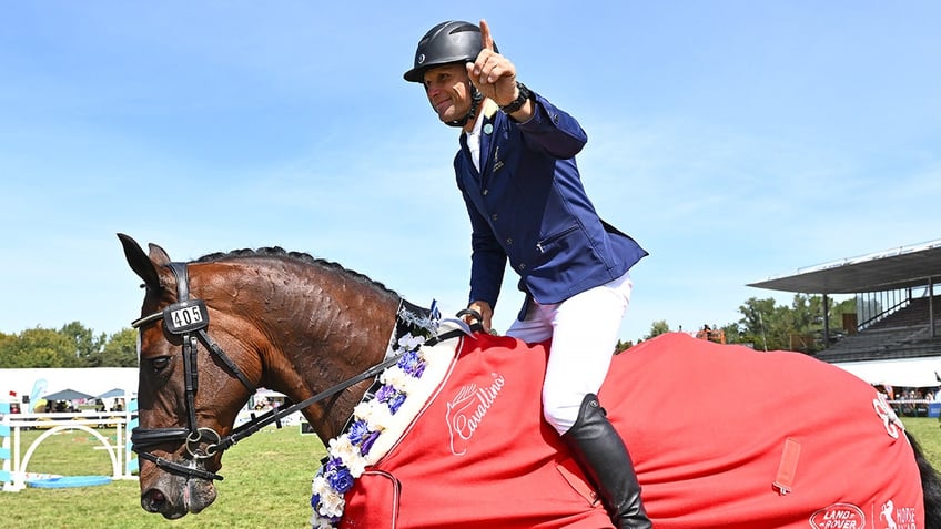 Shane Rose celebrates a win