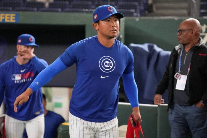 Pitcher Shota Imanaga is set to start for the Chicago Cubs in Game 1 against the Los Angel