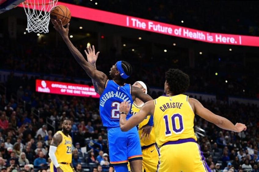 thunder rally to beat lakers bulls stun bucks in overtime