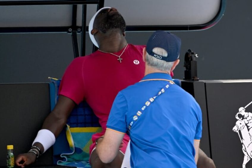 Frances Tiafoe vomited on court during his five-set win at the Australian Open