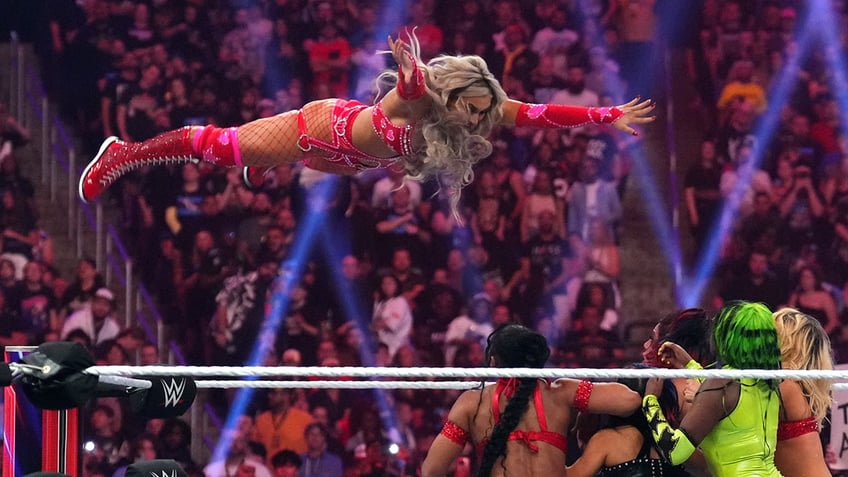 Tiffany Stratton at the 2024 Royal Rumble