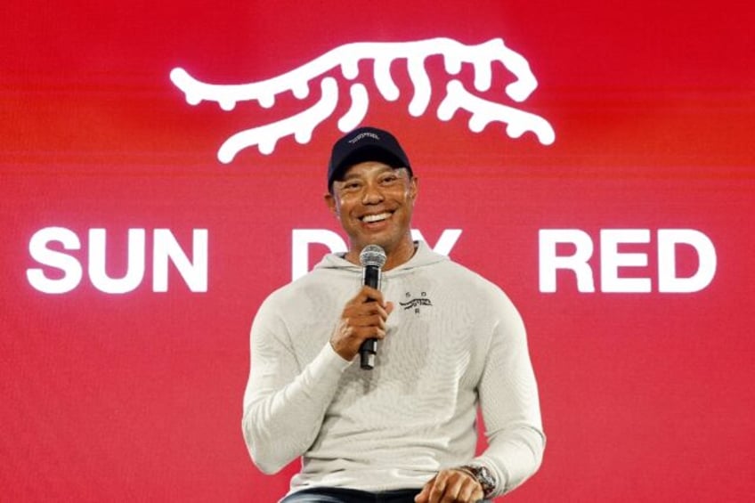 Tiger Woods, a 15-time major golf champion, launched his new golf apparel line under the '