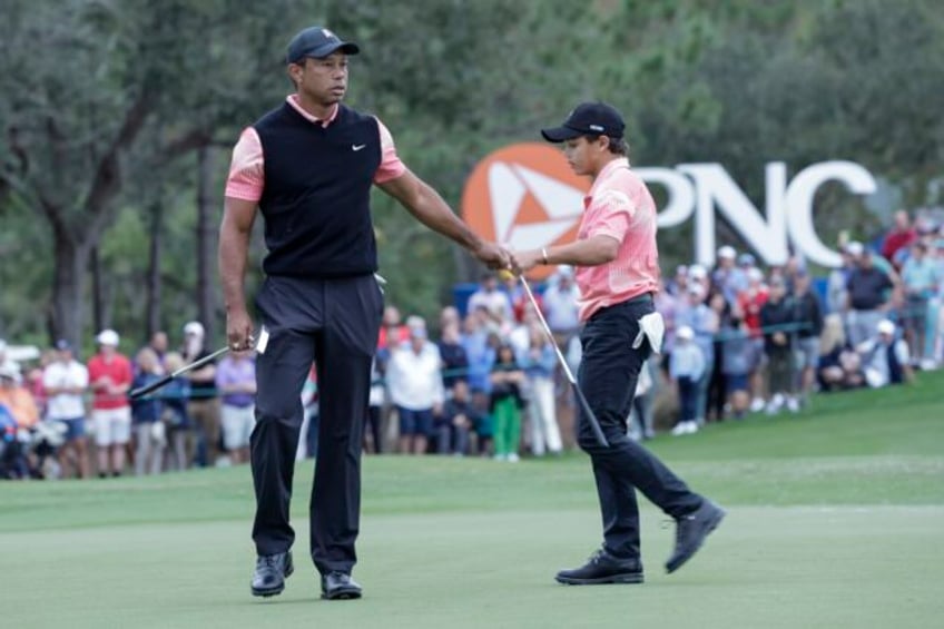 tiger woods and son charlie to play in pnc championship again