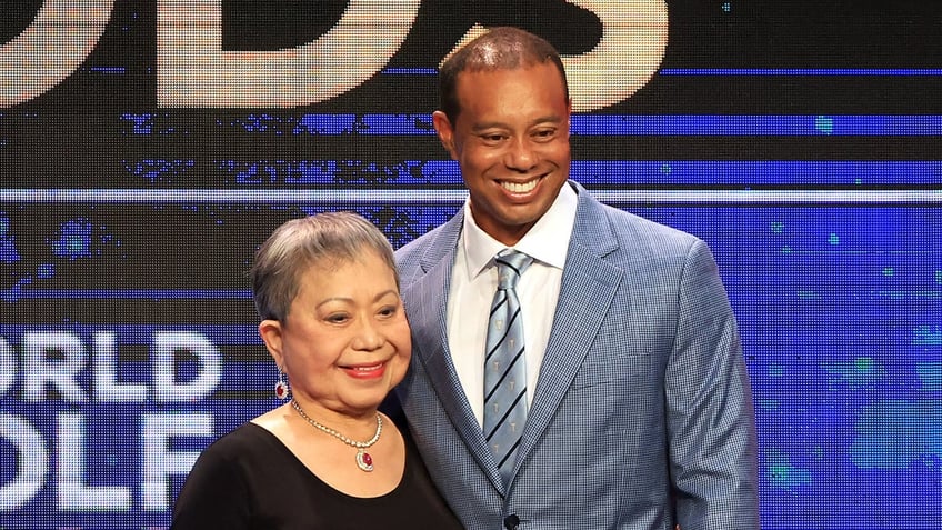 Tiger Woods and his mom, Kultida Woods