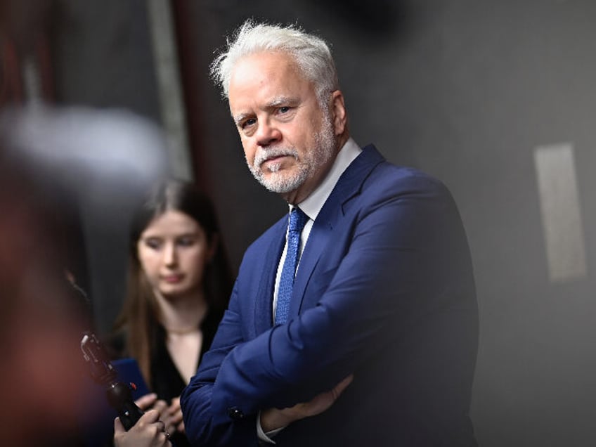 LONDON, ENGLAND - APRIL 25: Tim Robbins attends the "Silo" Global Premiere at Ba