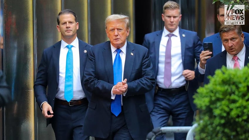 Donald Trump arrives to Trump Tower after being found guilty